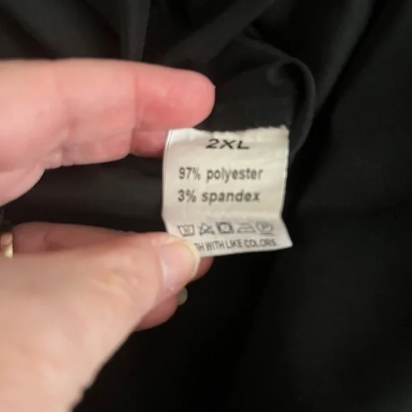 Black Tank Top with Cream Crochet/Knit Lace Accent - Picture 8 of 8